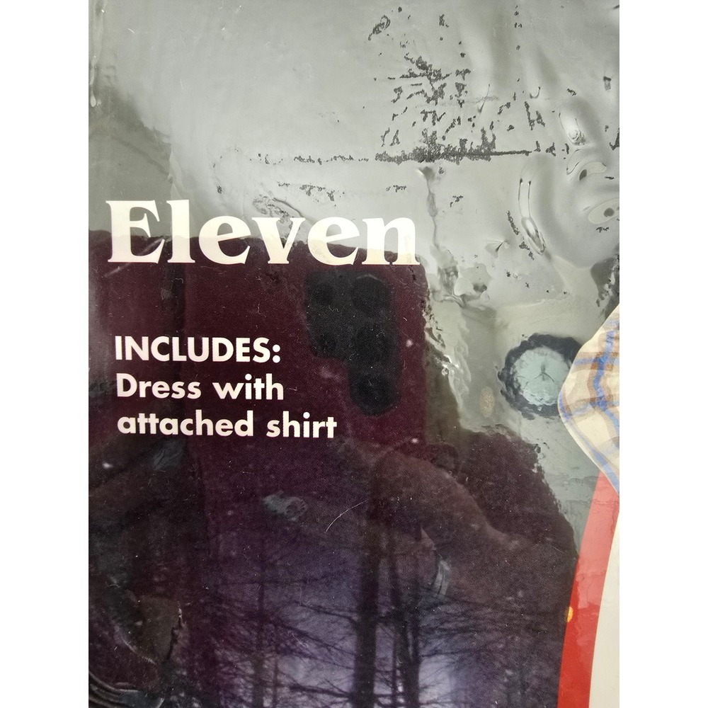 Spirit Stranger Things Eleven Costume Adult Small 4-6 Dress with Attached Shirt - Picture 2 of 5